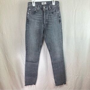 AGOLDE Nico High Rise Slim/Skinny Jeans Gray 25